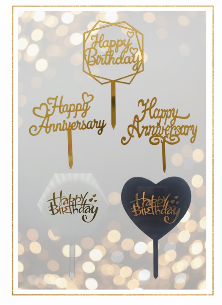 Acrylic Cake Toppers