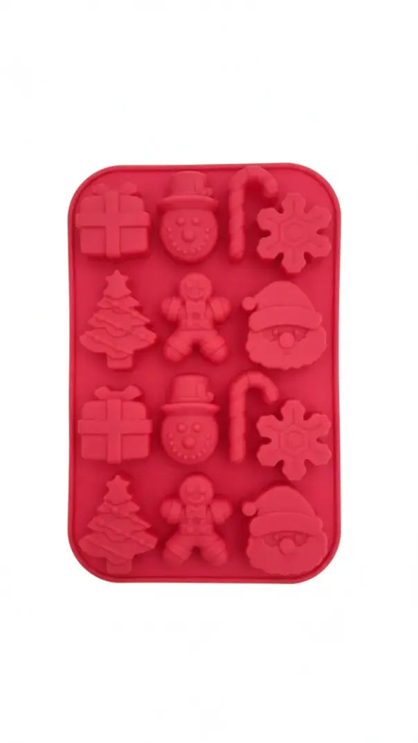 Christmas Theme Silicone Mold for Chocolates, Candy & Soap – CM007