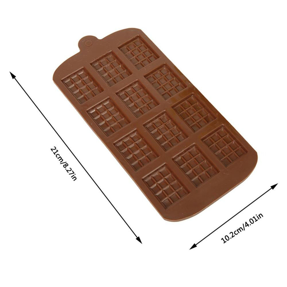 12 Cavity Silicone Chocolate Bar Mold (moq - 10 Pieces) CM093