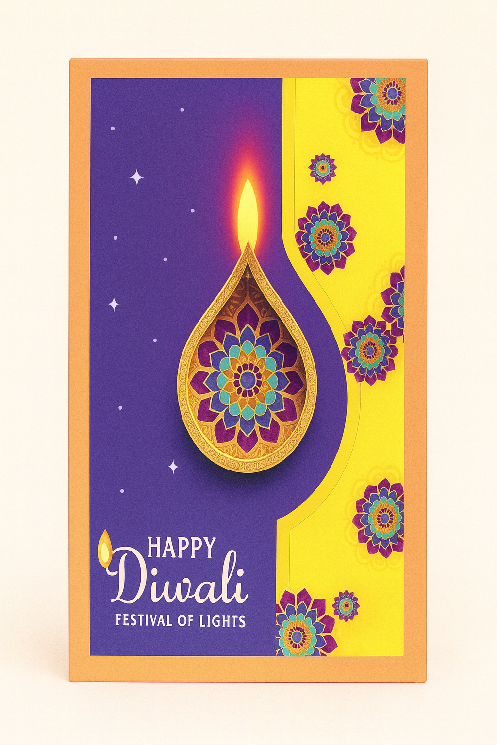 Diwali Bar Chocolate Gift Box 6×3 Inches – Festive Decorative Packaging | CB032 |