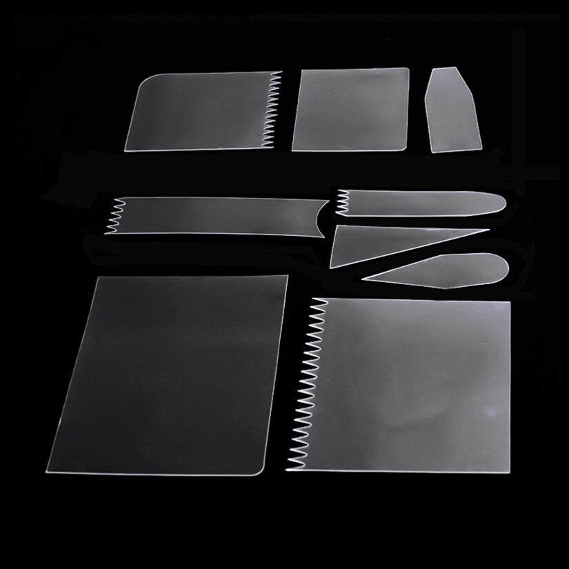 Flexible Scraper transparent 9 Piece set BT138