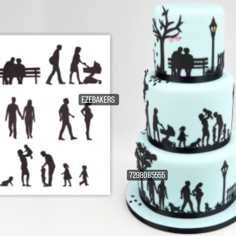 Family Silhoutte Cutter CT106