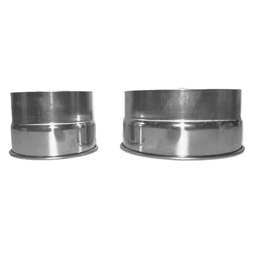 The 12-Piece Round Stainless Steel Cookie Cutter Set displayed on a white background.