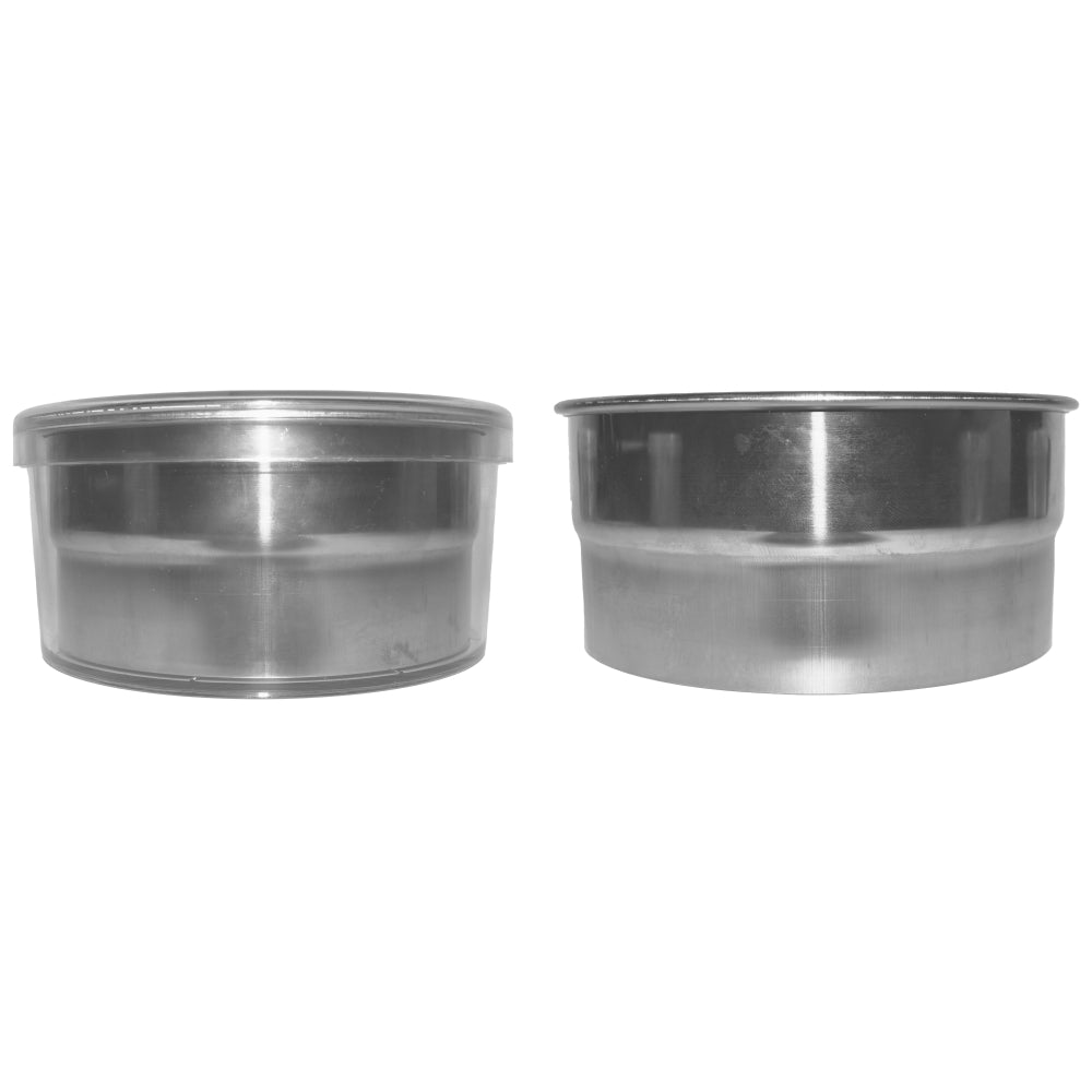 The 12-Piece Round Stainless Steel Cookie Cutter Set shown at a different angle on a white background.