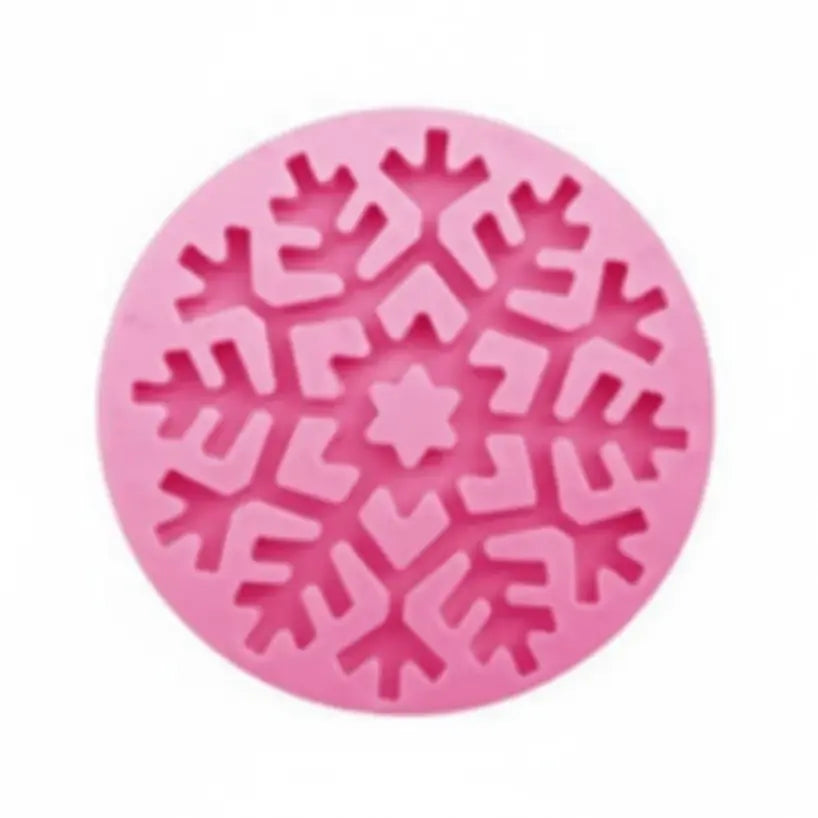 Large Single Detailed Christmas Snowflake Silicone Mold – Cake Topper & Plaque | FM173
