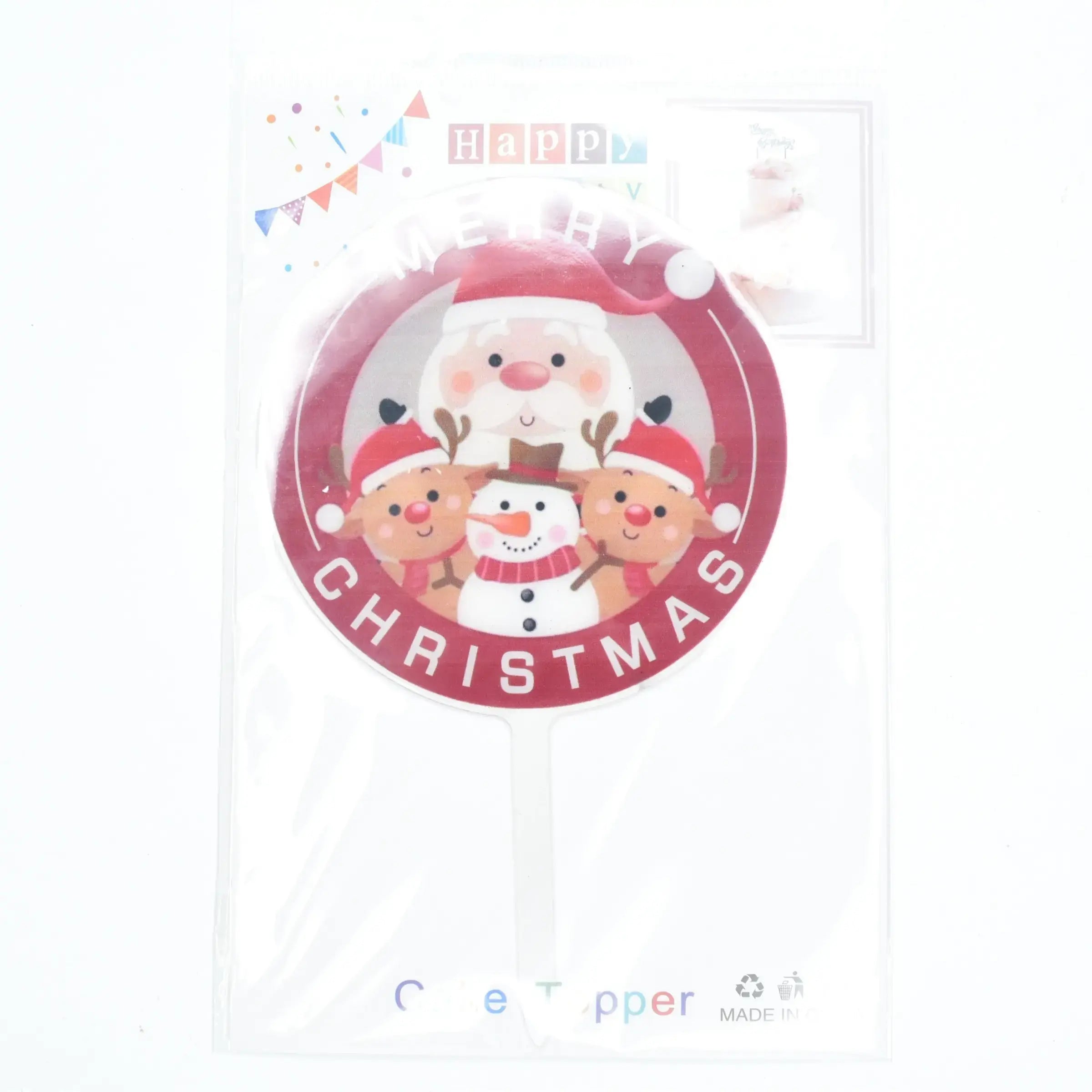 Christmas Themed Cake Topper Design 11  TPR178