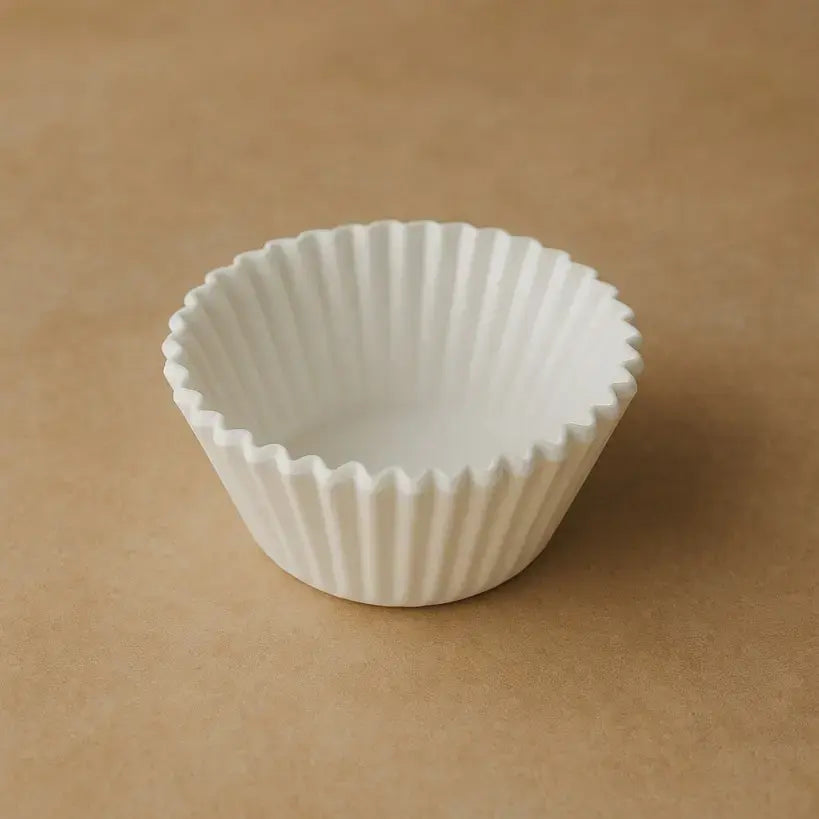 CL027 – 10CM White Cupcake Liners | Plain Baking Cups (1 Packet = 100 Pieces)