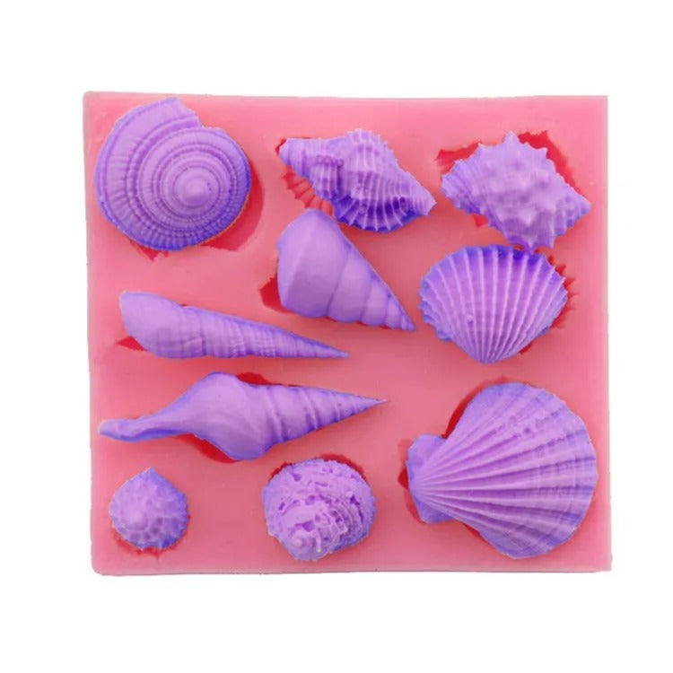 10 in 1 Sea Shell Fondant Mould FM057