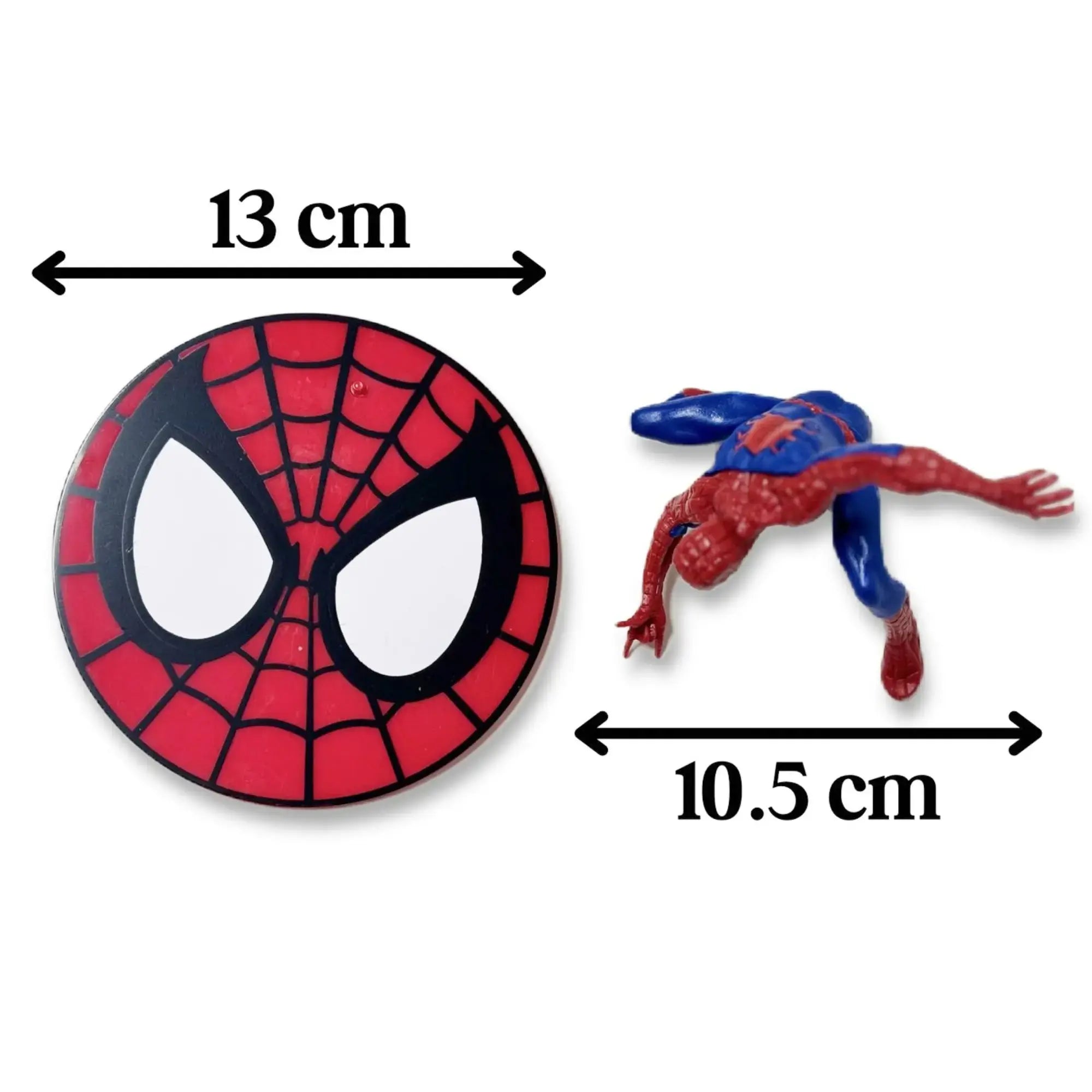 Posing Spiderman with Disc Toy Topper (PLASTIC)  CTT014B