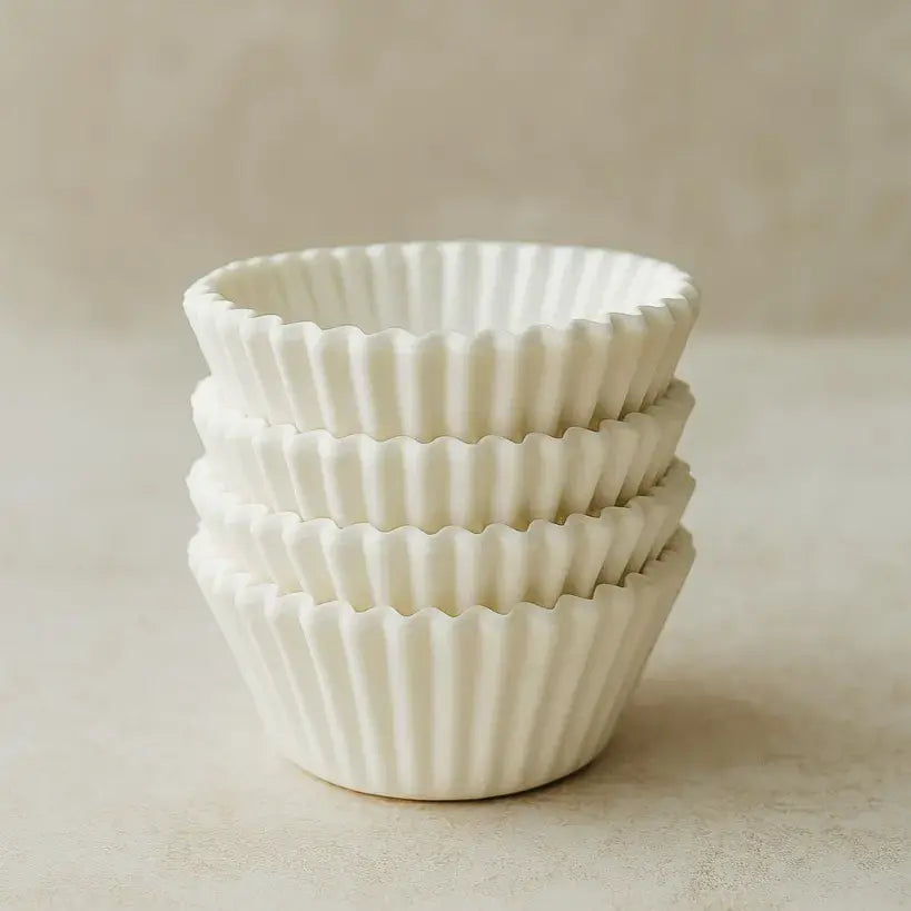 CL027 – 10CM White Cupcake Liners | Plain Baking Cups (1 Packet = 100 Pieces)