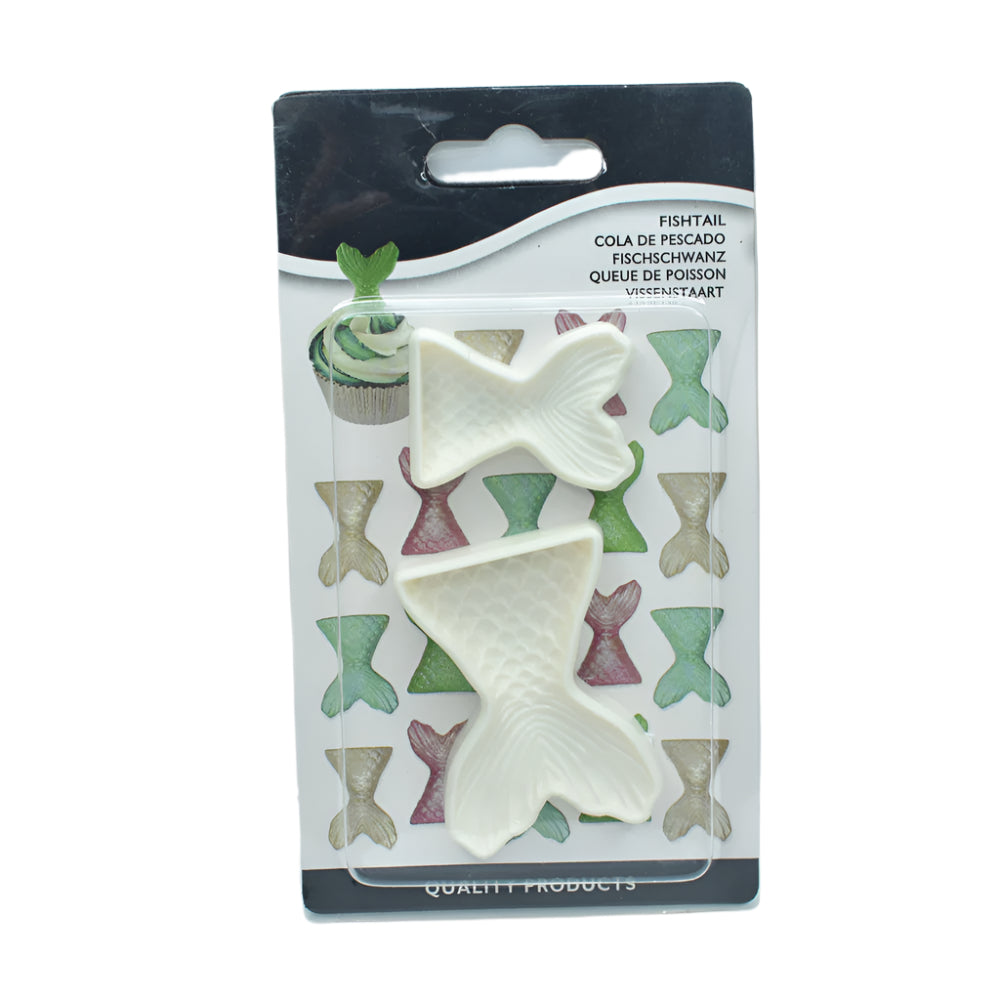 2 in 1 Mermaid Tail Fondant & Cookie Cutter set in its original packaging.
