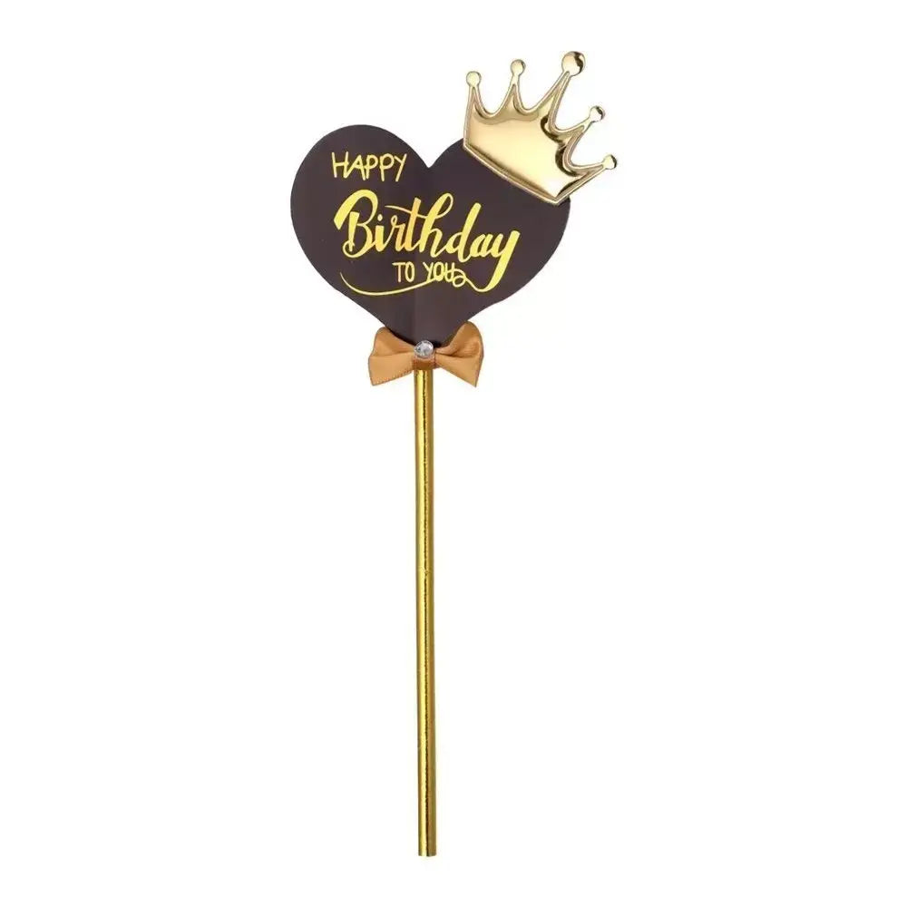 Crown Heart Cake Toppers TPR104