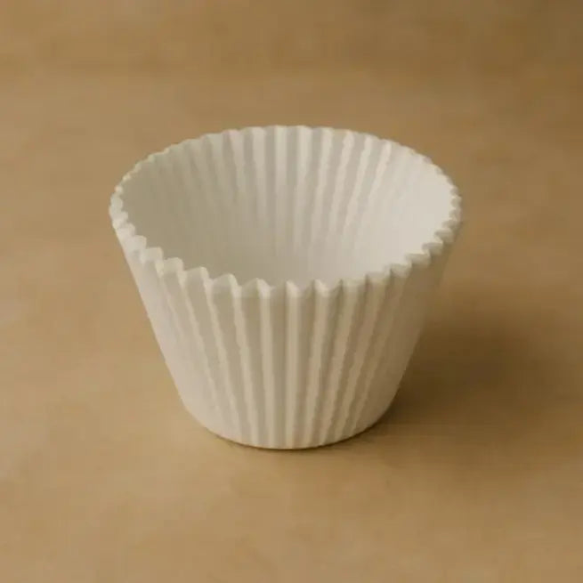 CL026 Multiple Sizes  – White Cupcake Liners | Plain Baking Cups (1 Packet = 100 Pieces)