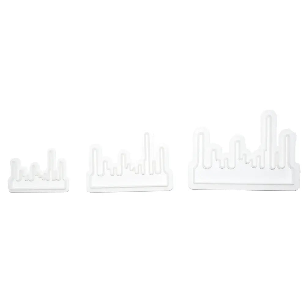 Organized 3 Pieces Drip Cutter cutouts aligned on a white background