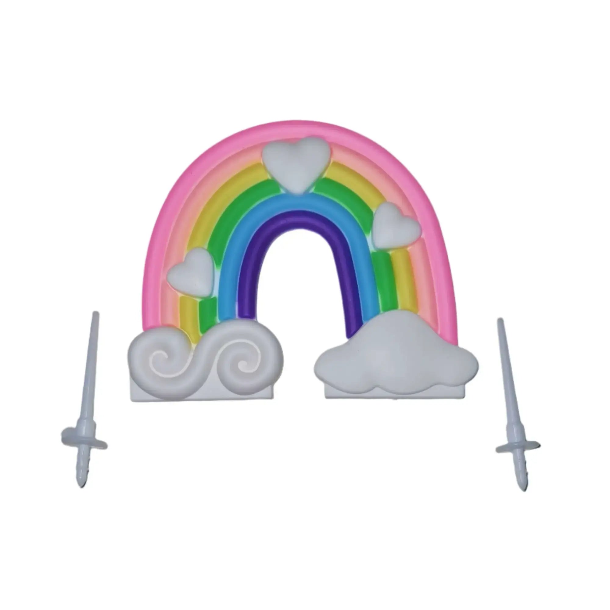 Rainbow Topper with Sticks (10-Piece Packet) (Design 2)  TPR129