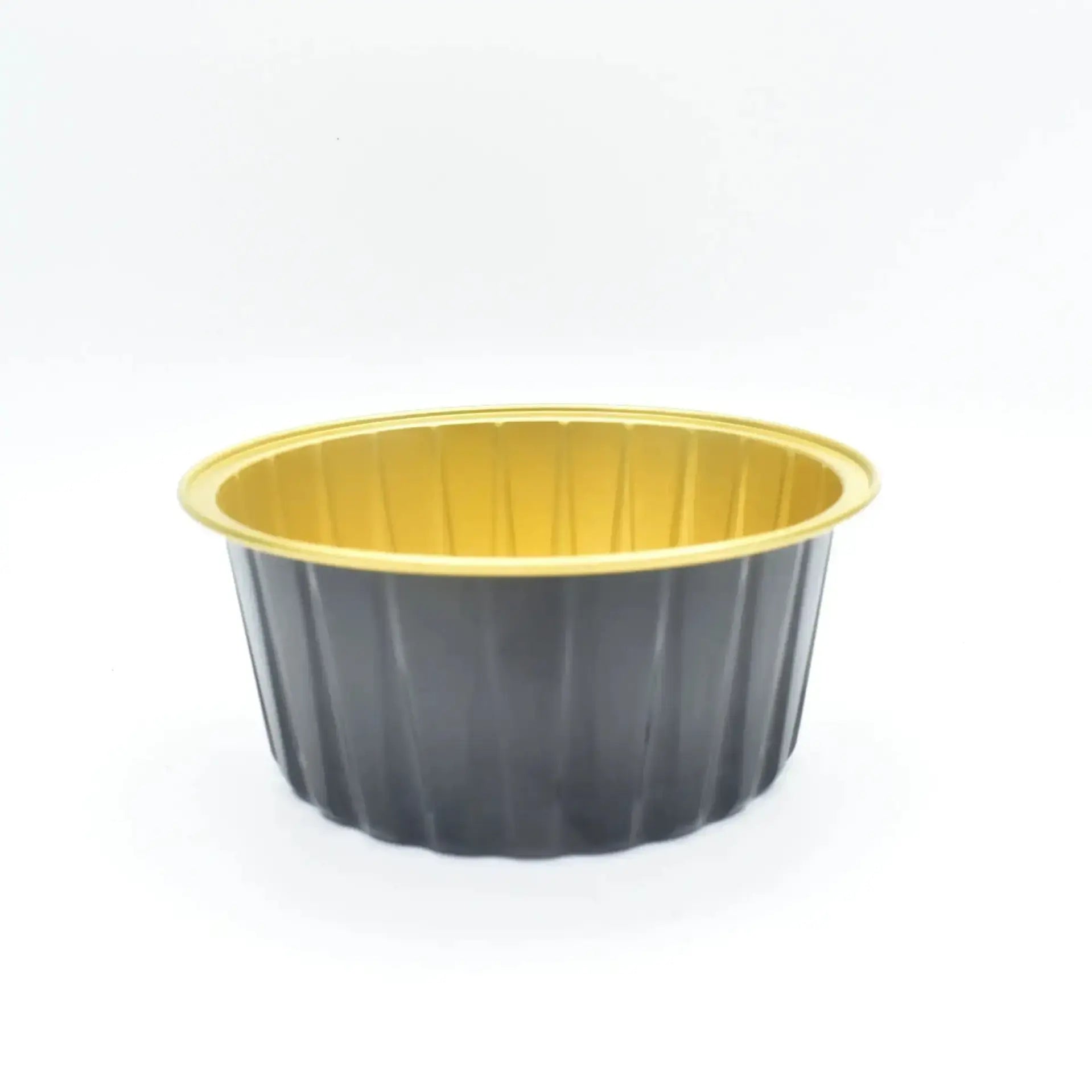 2603-19 CL079 Multicolour Round Foil Containers With Lid 10 Piece Pack
