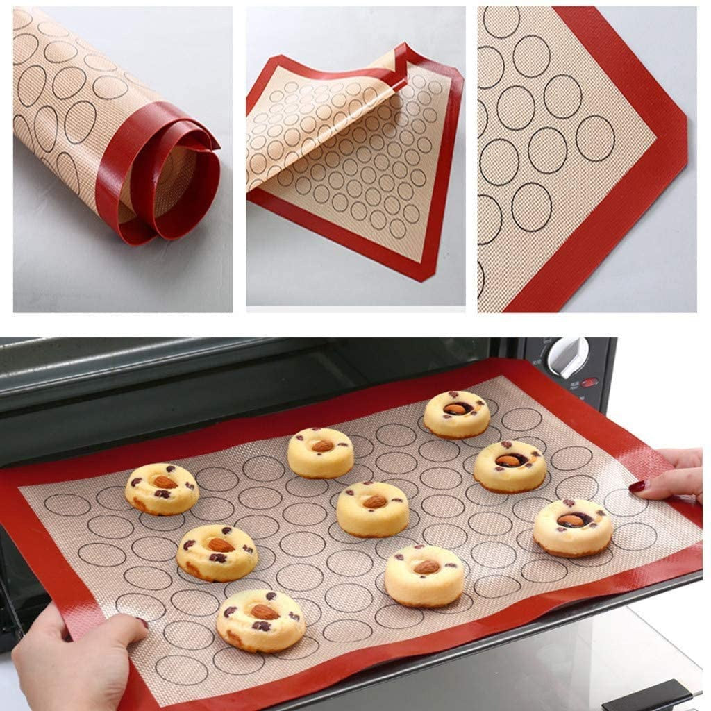 BT168 Silicone Macron Mat Small 40cm & Big 60cm non-Stick Cookies Baking Mats