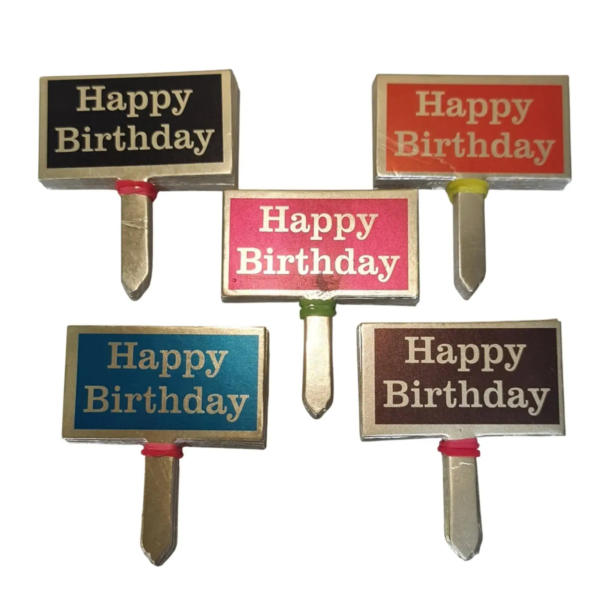 Happy Birthday Paper Cake Tags – 100-piece packet TPR142B