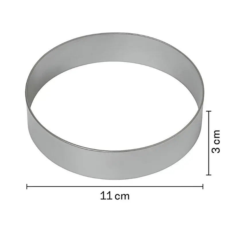 Round Cake Ring Molds – Stainless Steel Mousse & Dessert Mold (Multiple Designs) | BT253A