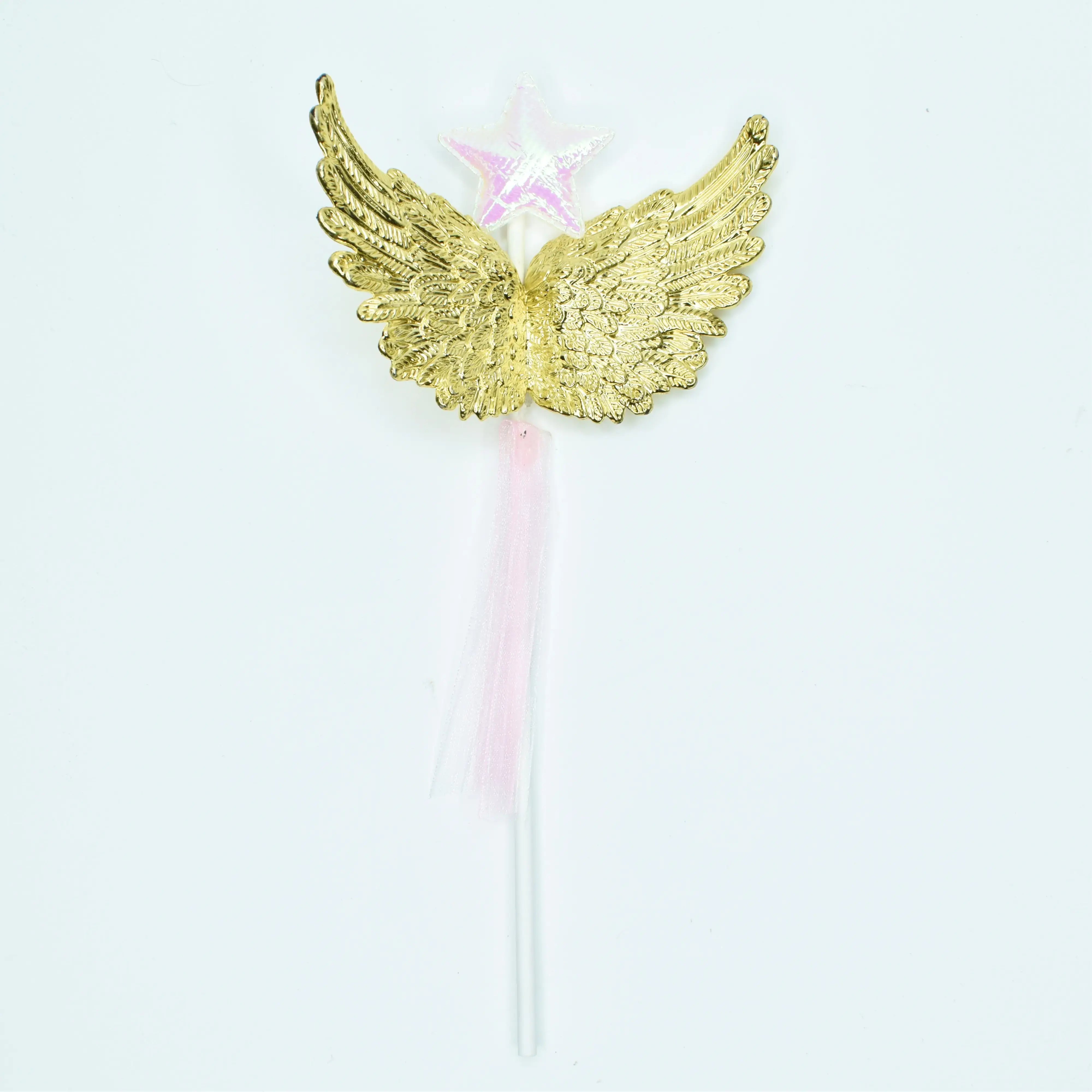 Pink Wings with Star Cake Topper TPR159