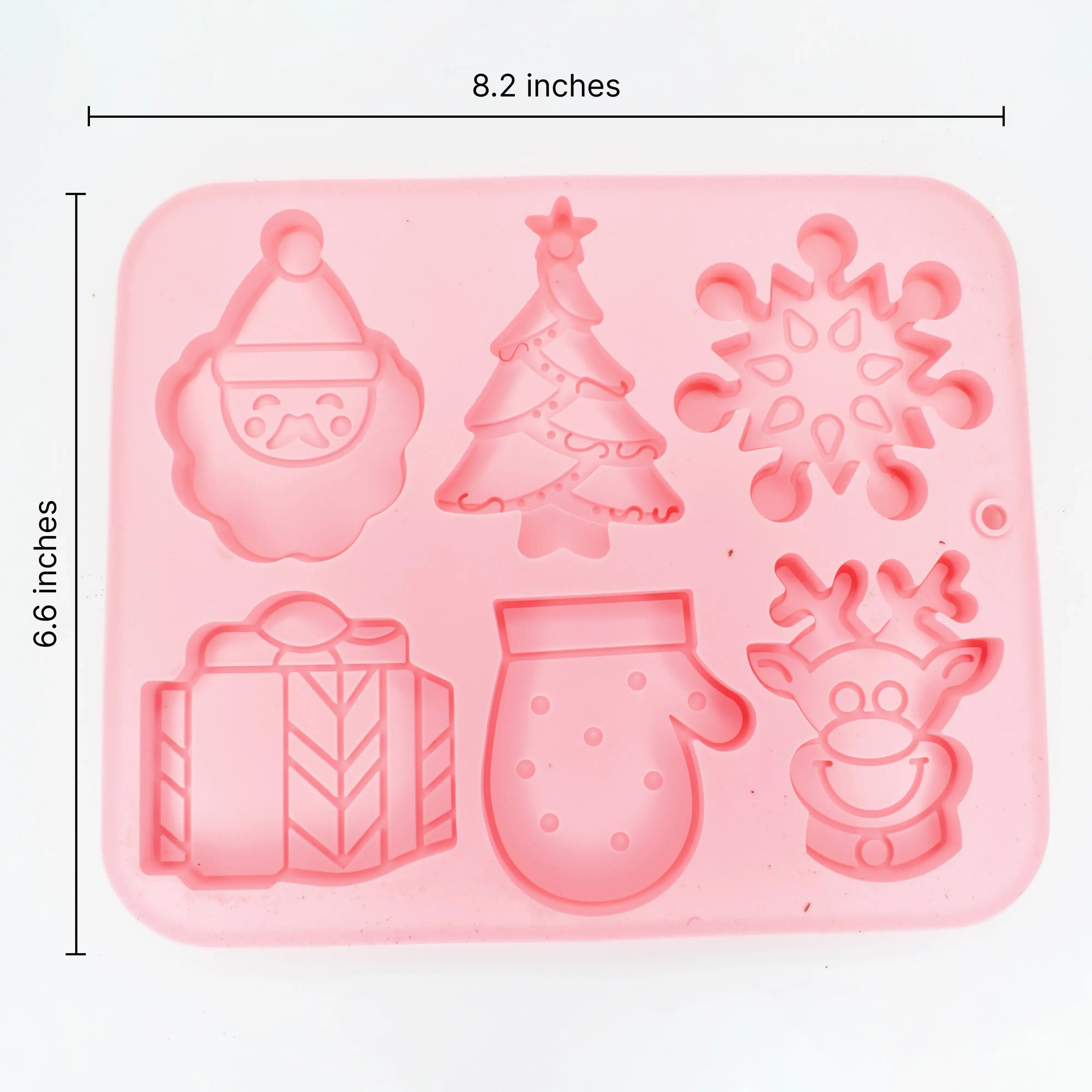 Christmas Chocoloate Mold Design 1 Pink CM003
