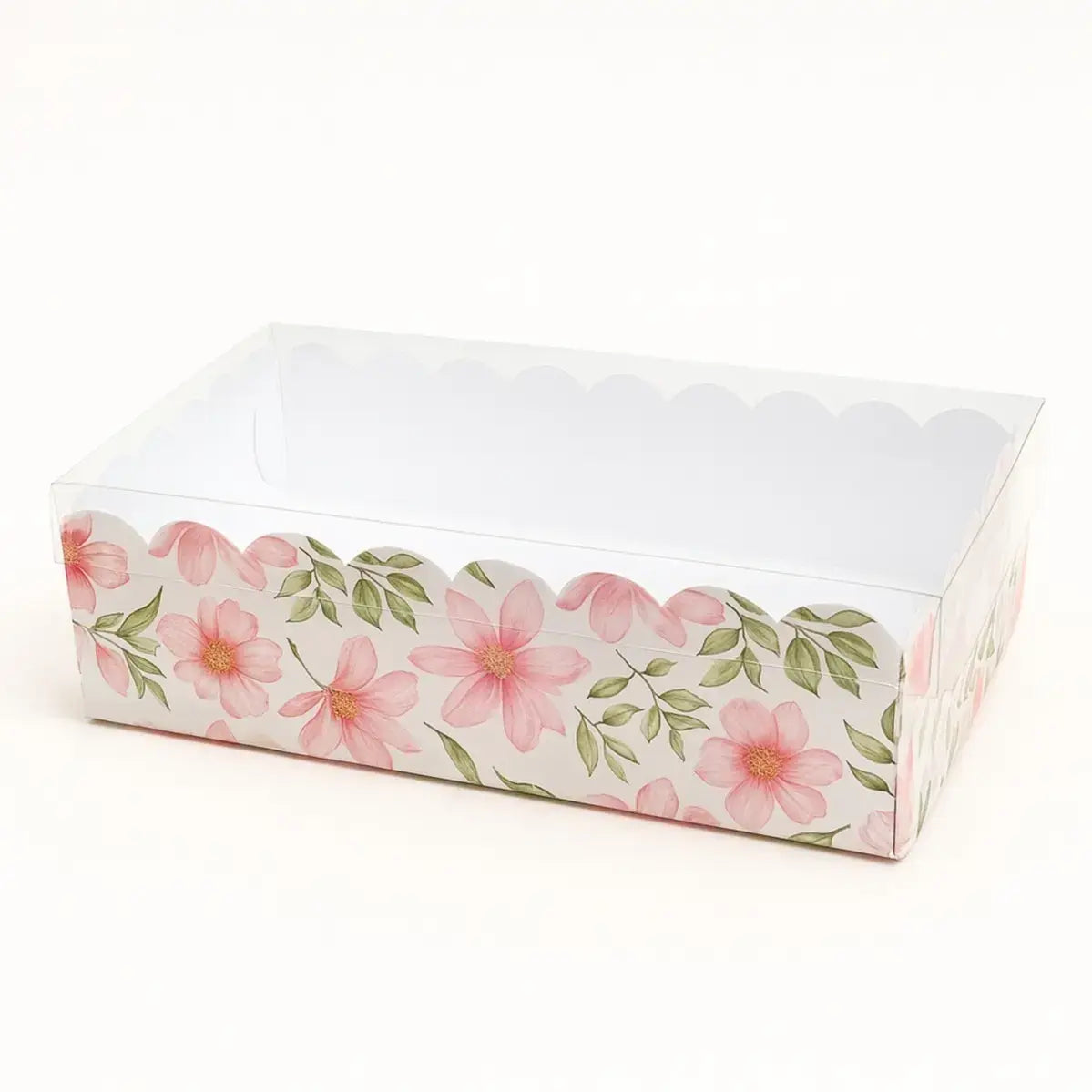 3-Piece Brownie – Rectangular Floral & Pastel Design With Lid 24×8×5  | CB036 | Pack Of 10
