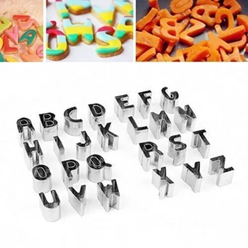 26 Alphabet Cookie Cutters Set of 26 Pieces Stainless Steel CT068