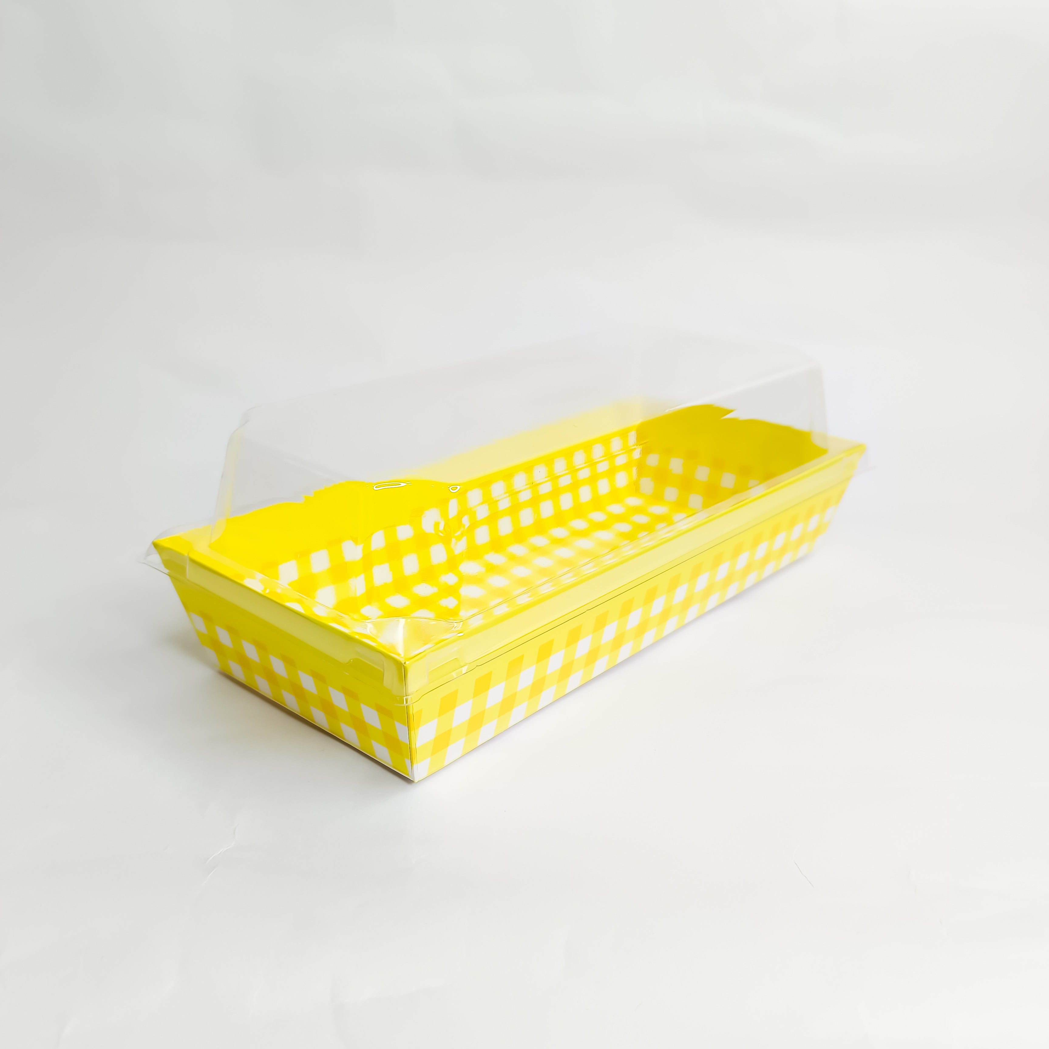 Christmas Rectangular Loaf mold Liner With Lid | Pack Of 10pcs CL023