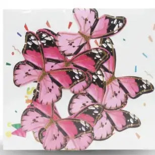Cake Decoration: TPR233 3D Glitter Butterfly Toppers