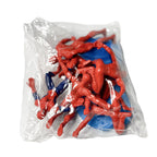 7 in 1 Posing Spiderman Cake Topper Set in packaging on white background