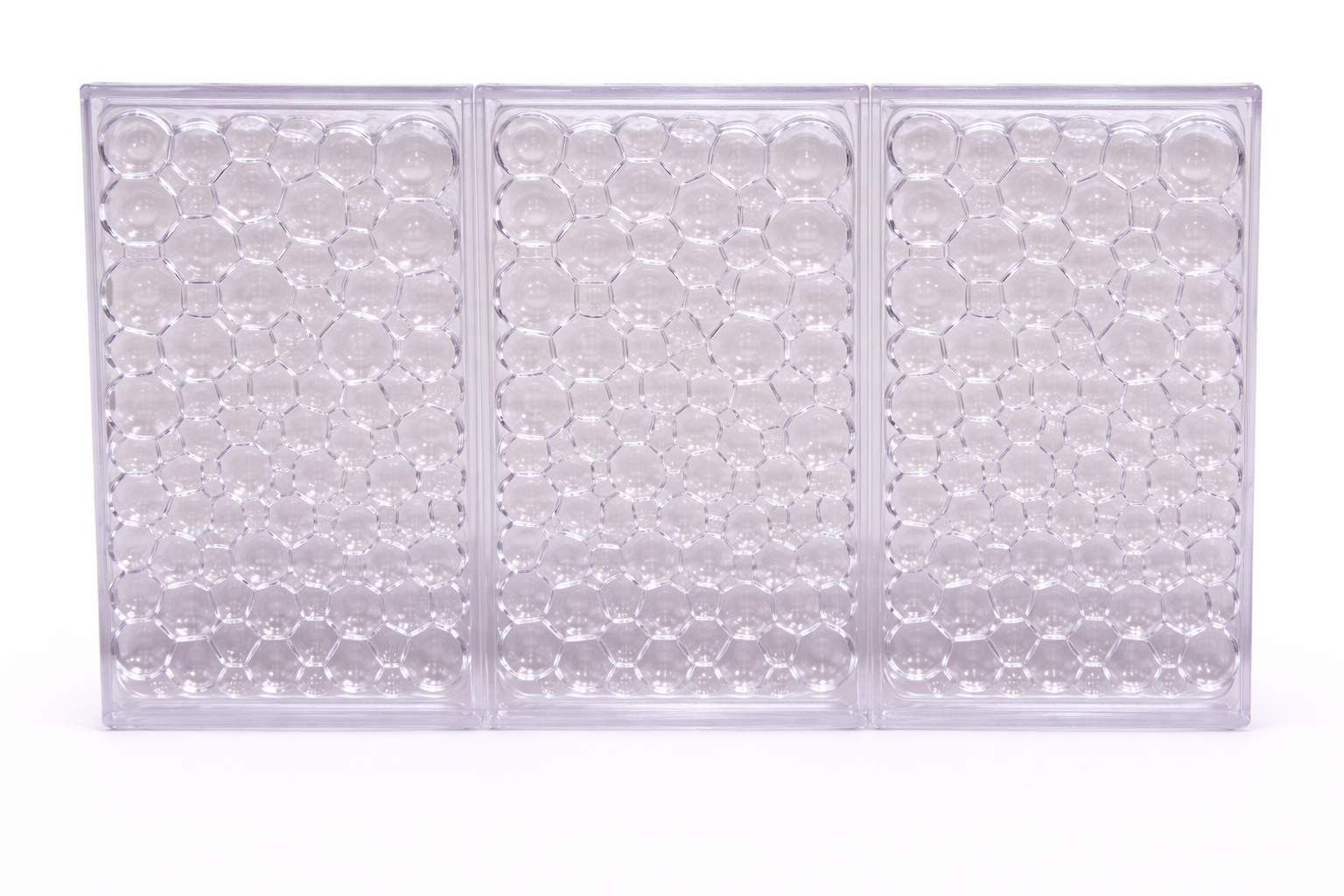 bubbly Rectangle Chocolate Mold – Textured Polycarbonate Bar Mold | PC010