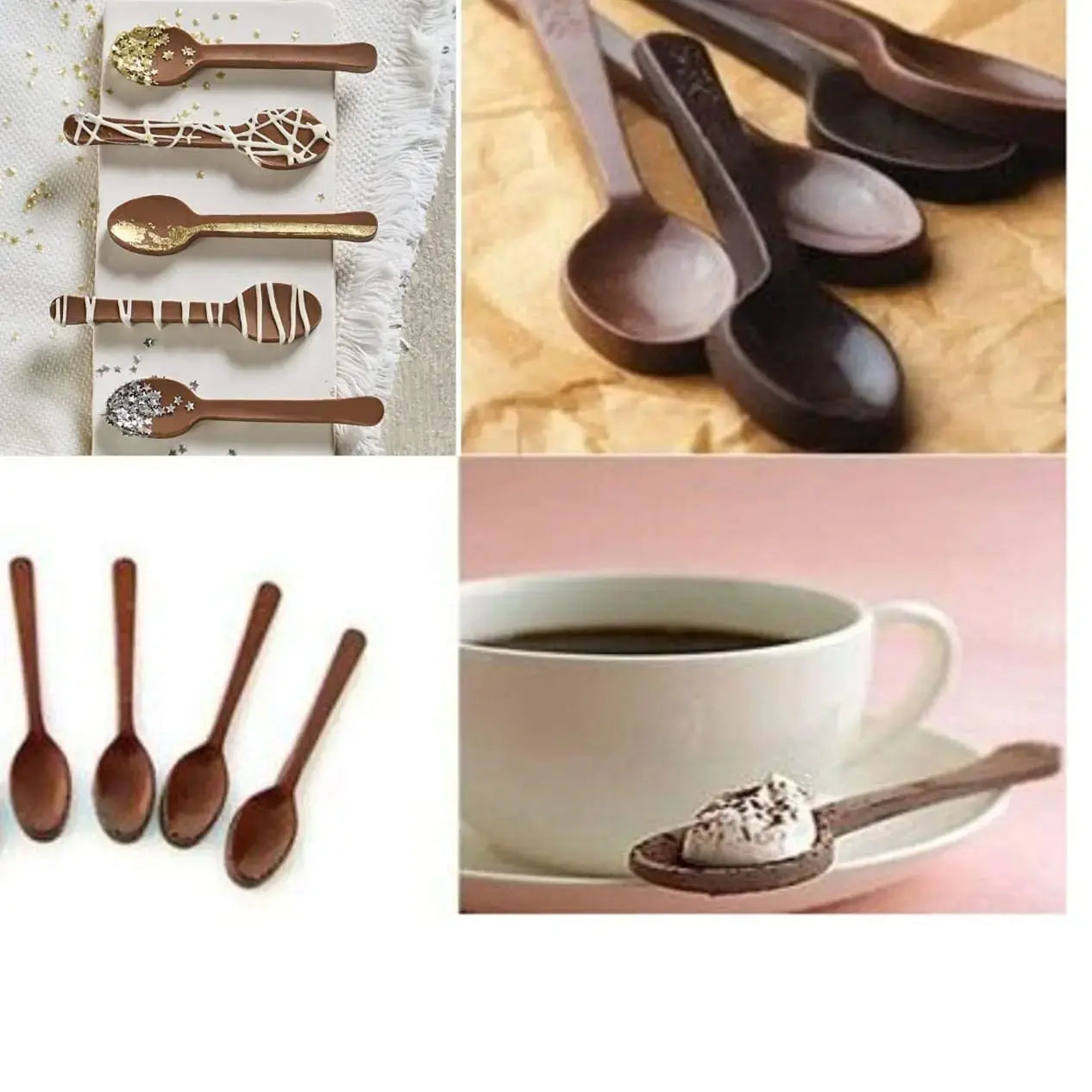 Spoon Shape Chocolate Mould 6 in 1 CM013