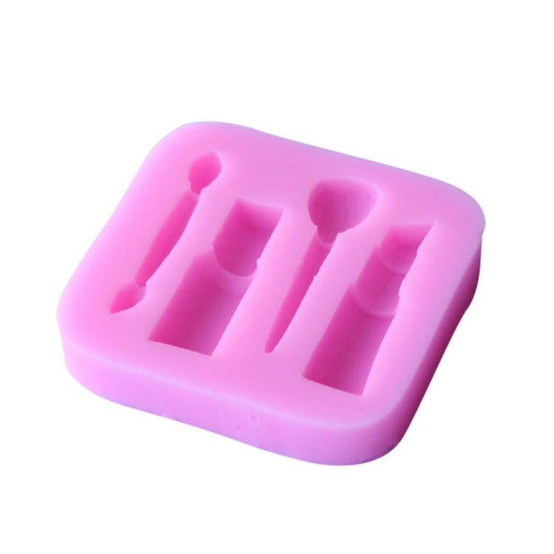 FM060 Makeup Design Lipstick Fondant Cake Molds