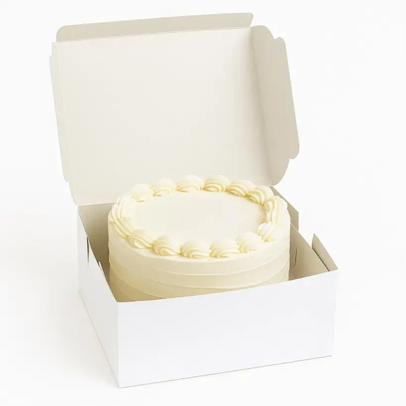Plain White Cake Box – Small & Big Sizes | CB005 | (Pack Of 10)