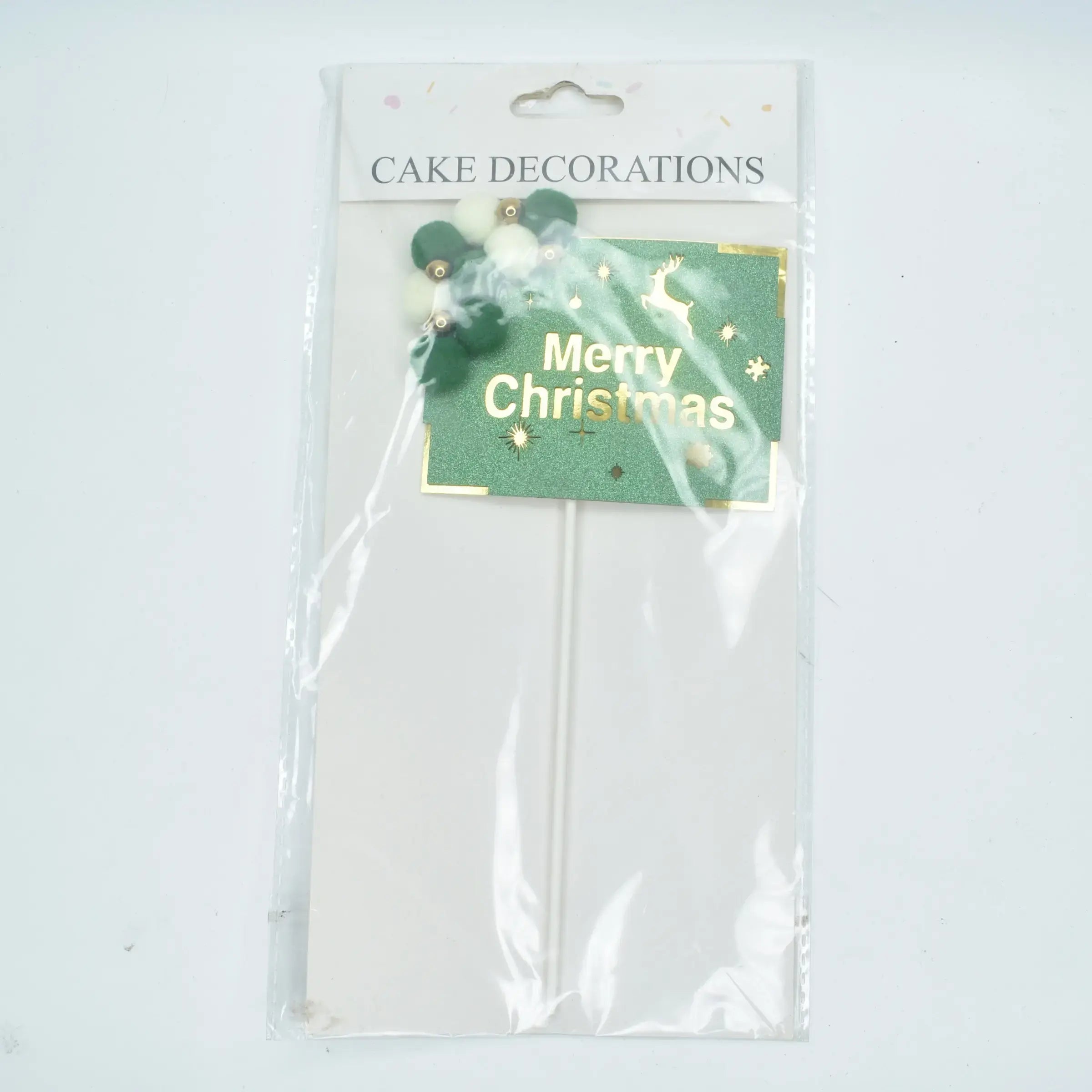 Christmas Themed Rectangular Cake Topper Design  TPR083
