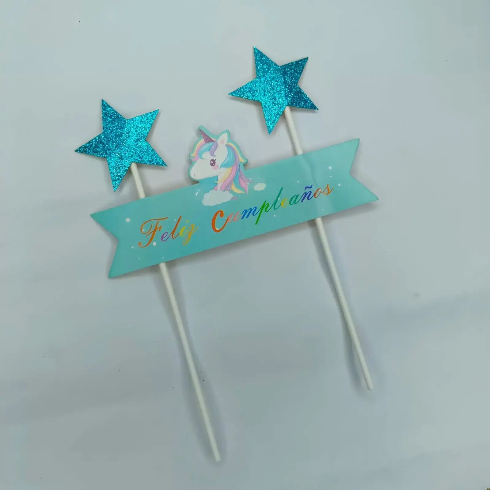 Feliz Cumpleaños Mermaid & Stars Cake Toppers  TPR091