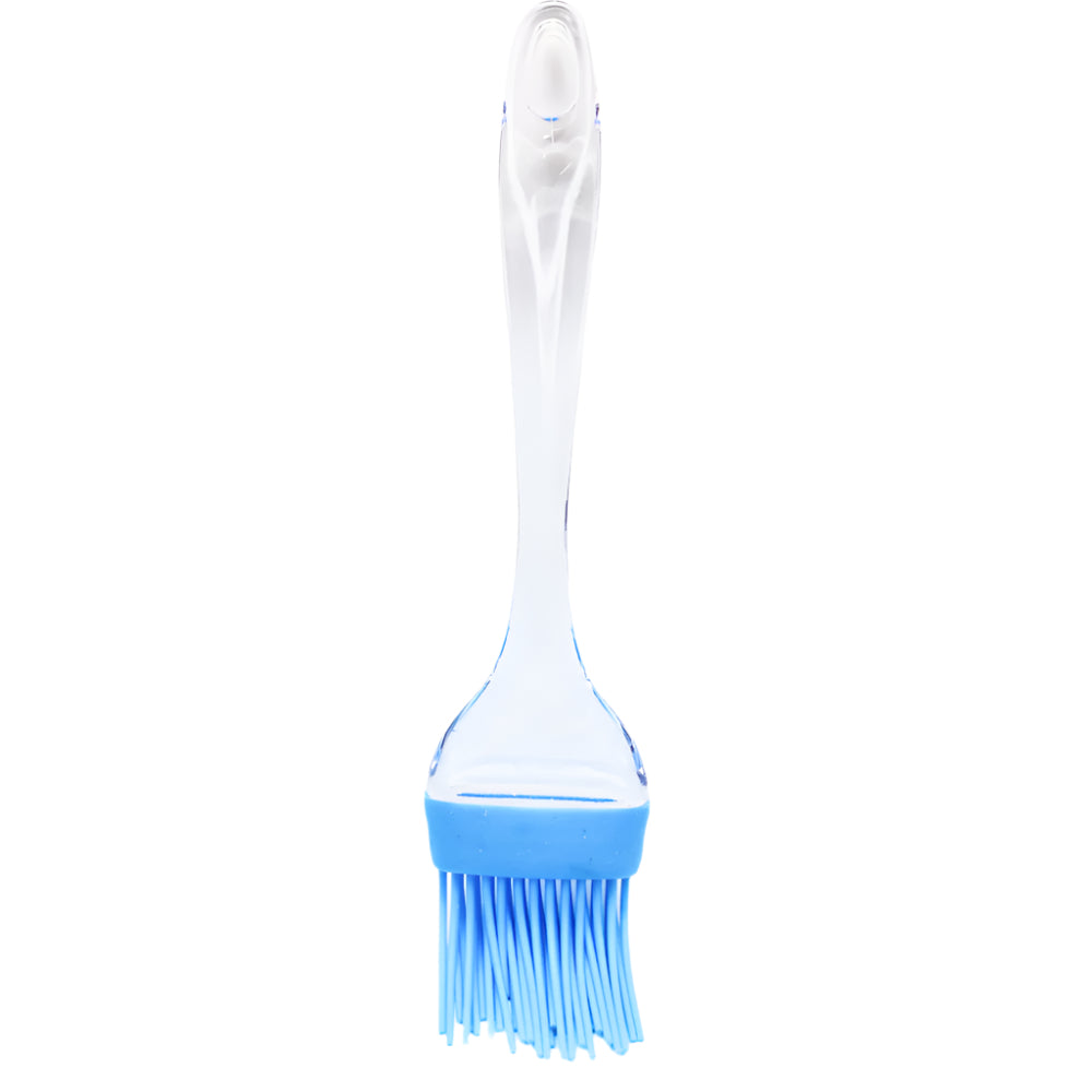 Big Plastic Transparent Silicone Brush on a white background for clear view