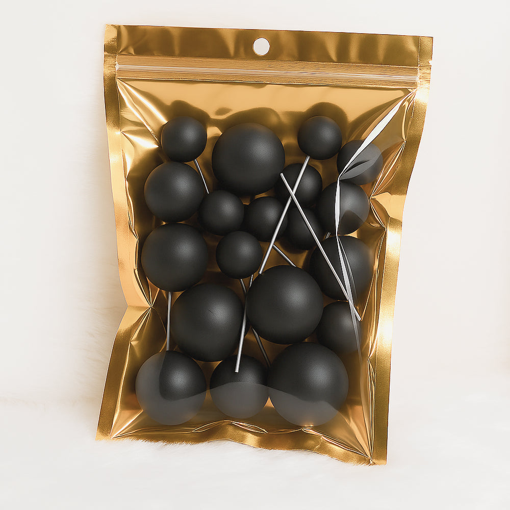 Matte Faux Ball with Premium Packaging – Elegant Decorative Accent for Cakes & Crafts | TPR111-J