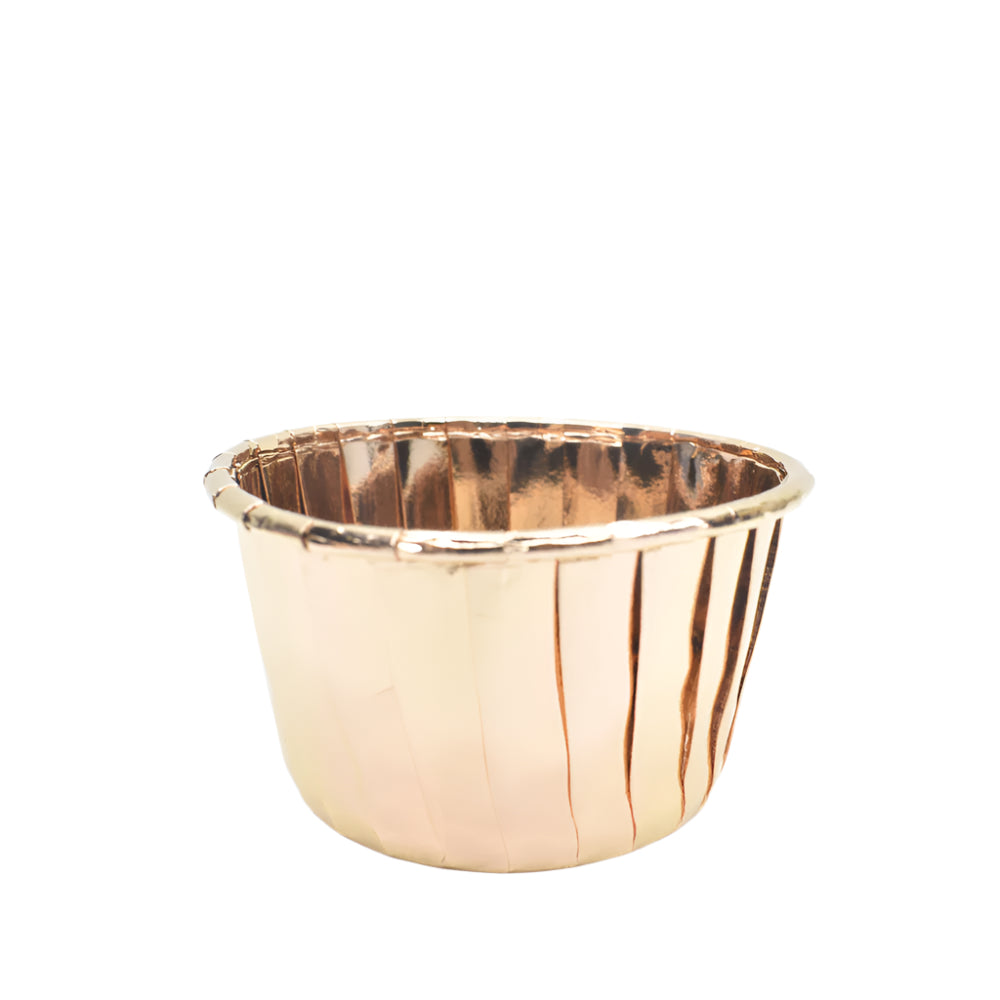 Bronze Baking Cups 50-Piece Packet displayed on a white background.