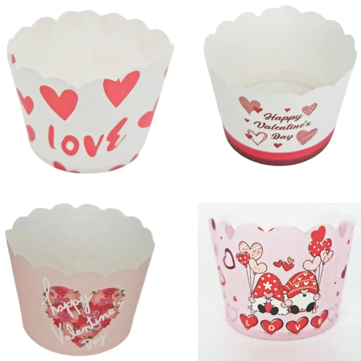 Valentines Themed Big Muffin Cups (50-piece packet) CL008