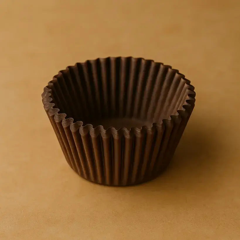 CL030 – 8CM Brown Cupcake Liners | Plain Baking Cups (1 Packet = 100 Pieces)