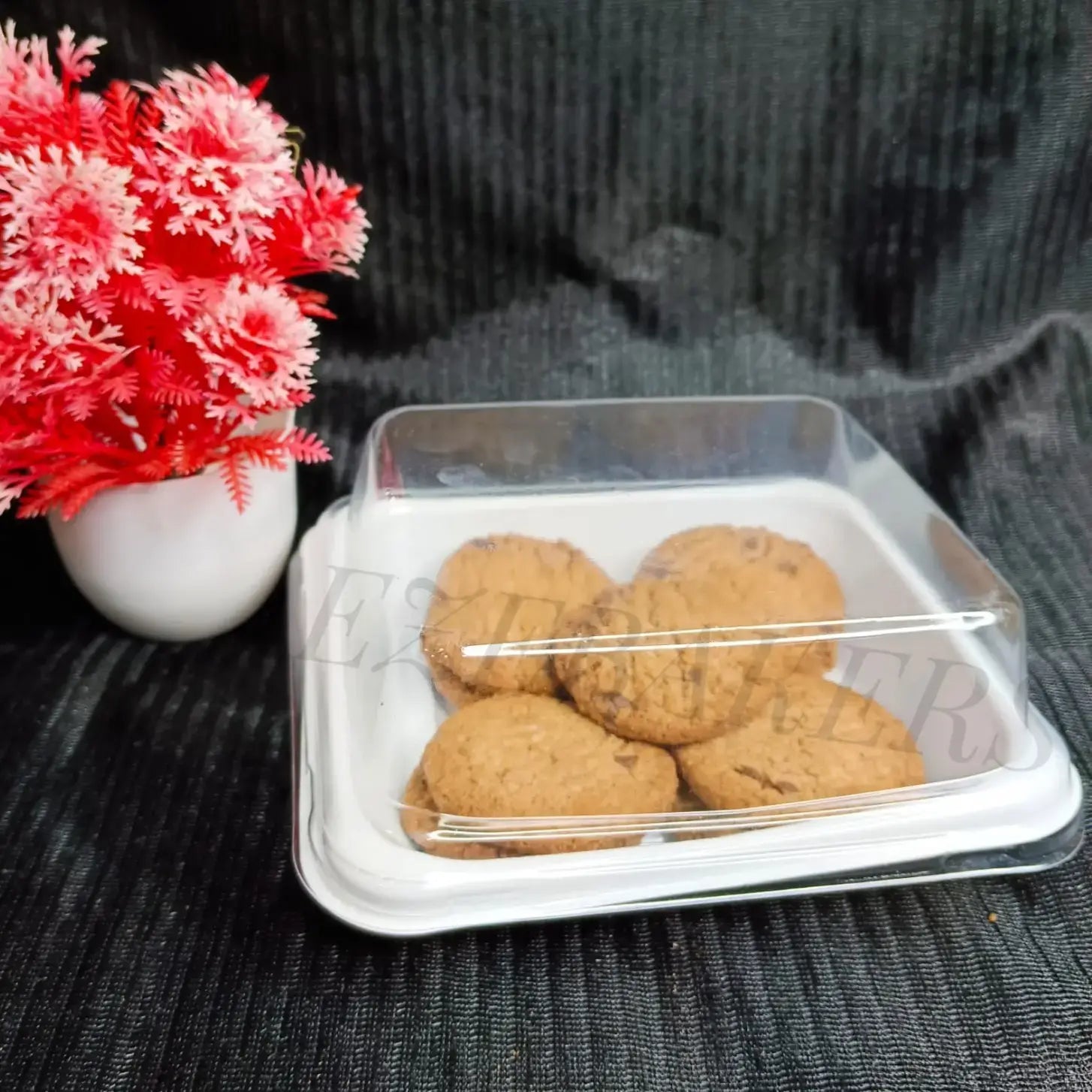 Pastry Cake Plastic Containers – Pack of 10 Dessert Boxes | CL040