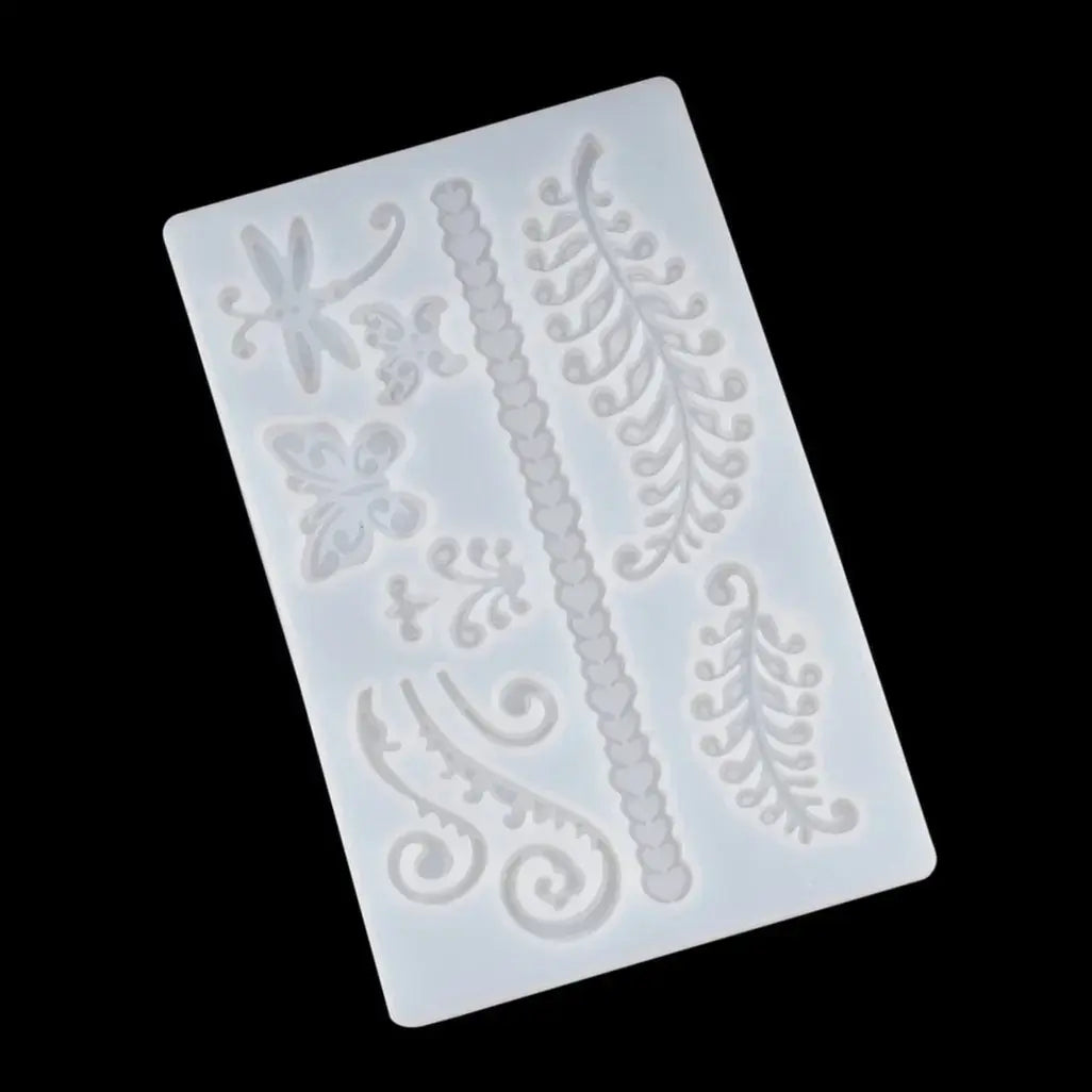 Silicone Fondant Mold Ferns Design  FM142