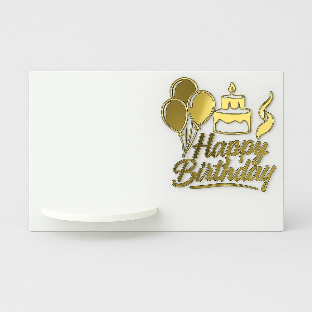 Close-up of Gravity Defying Cake Stand on white background
