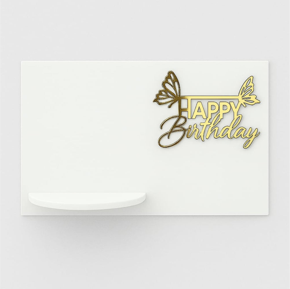 Close-up of Gravity Defying Cake Stand on white background