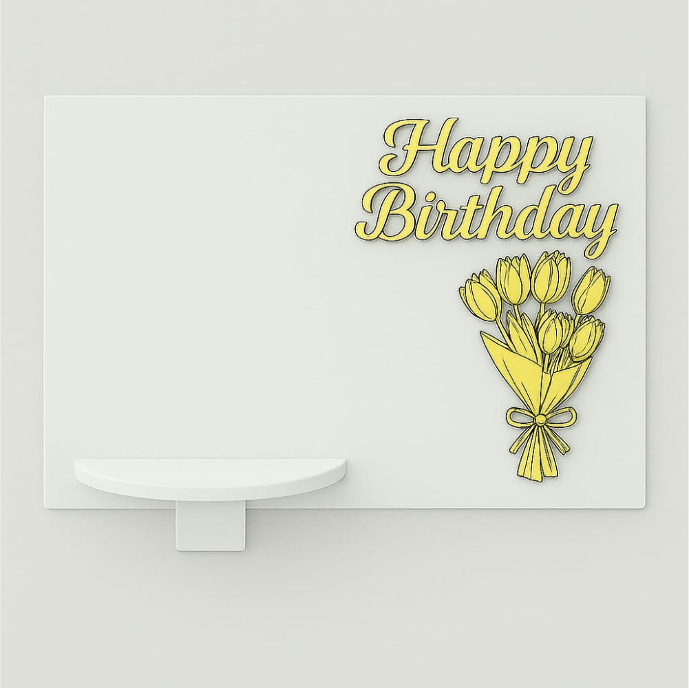 Close-up of Gravity Defying Cake Stand on white background