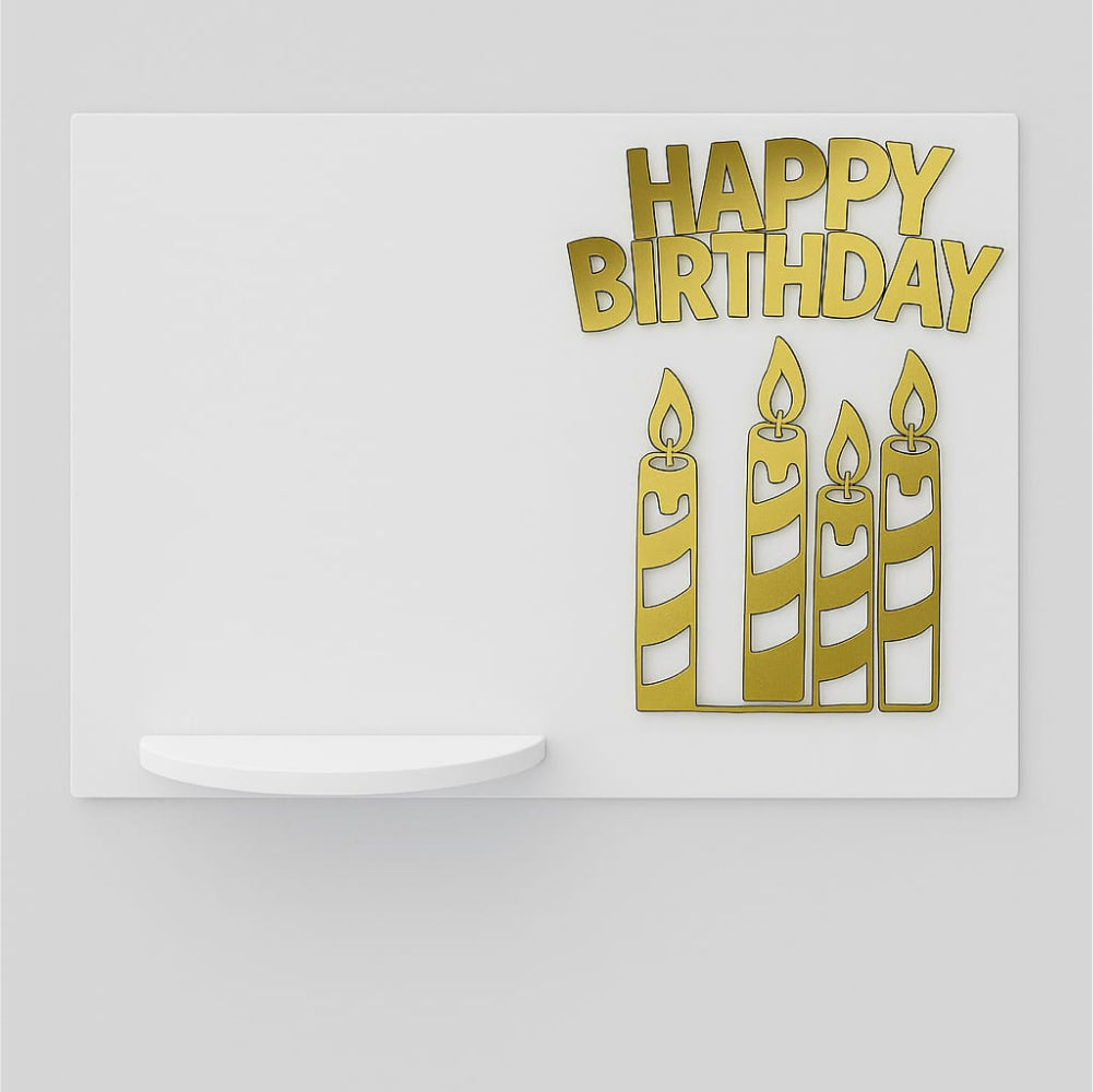 Close-up of Gravity Defying Cake Stand on white background