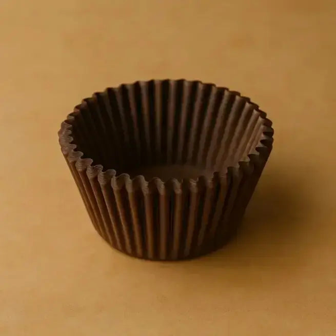 CL029 Multiple Sizes – Brown Cupcake Liners | Plain Mini Baking Cups ( 6 CM 1 Packet = 200 Pieces)