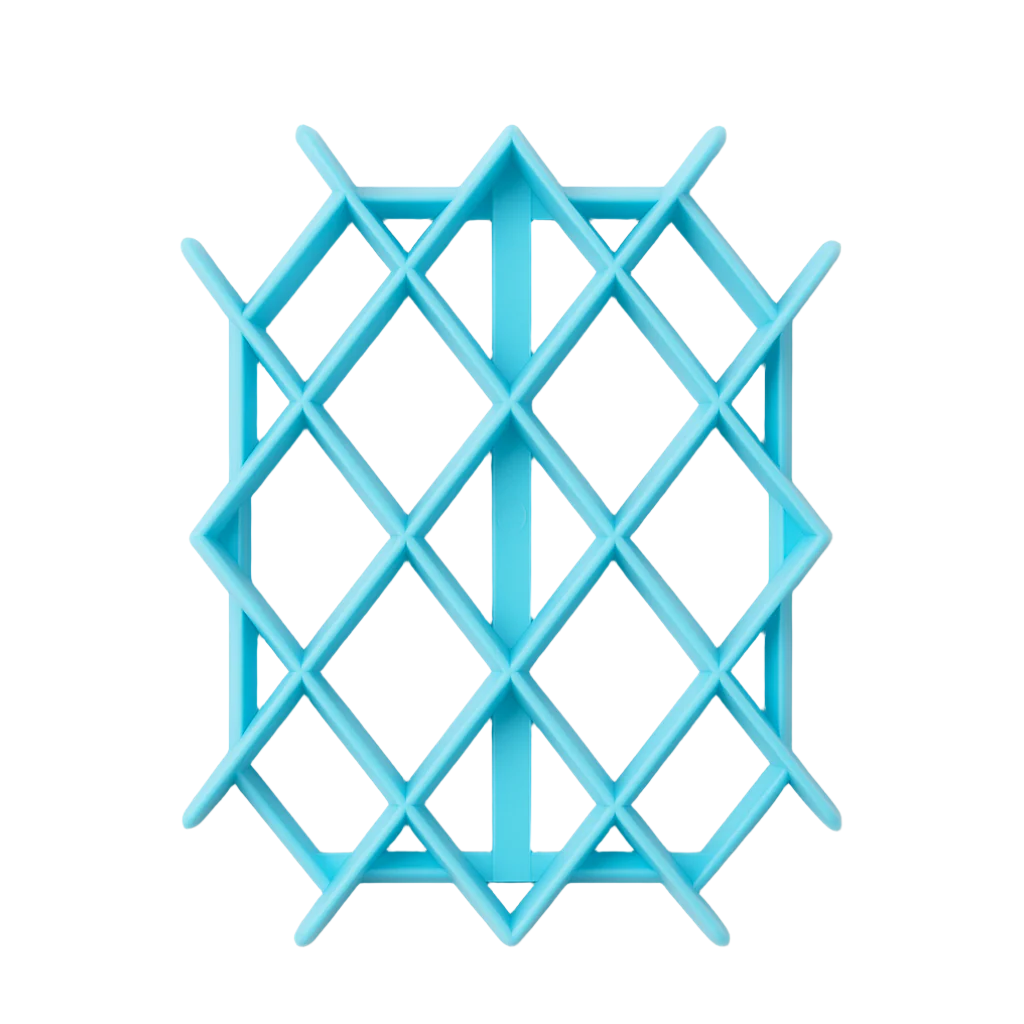 Blue Diamond Pattern Fondant Embosser on a white background