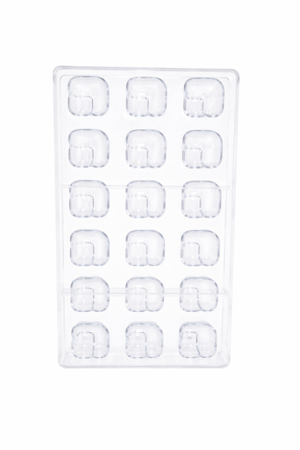 Square Shape Chocolate Mold – Clear Polycarbonate Candy Mold | PC005